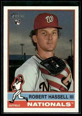 2025 Topps Heritage Robert Hassell III #517 RC Washington Nationals