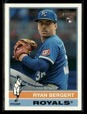 2025 Topps Heritage Ryan Bergert #537 RC Kansas City Royals