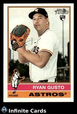 2025 Topps Heritage RYAN GUSTO #511 Houston Astros RC