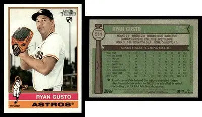 2025 Topps Heritage RYAN GUSTO #511 Houston Astros RC