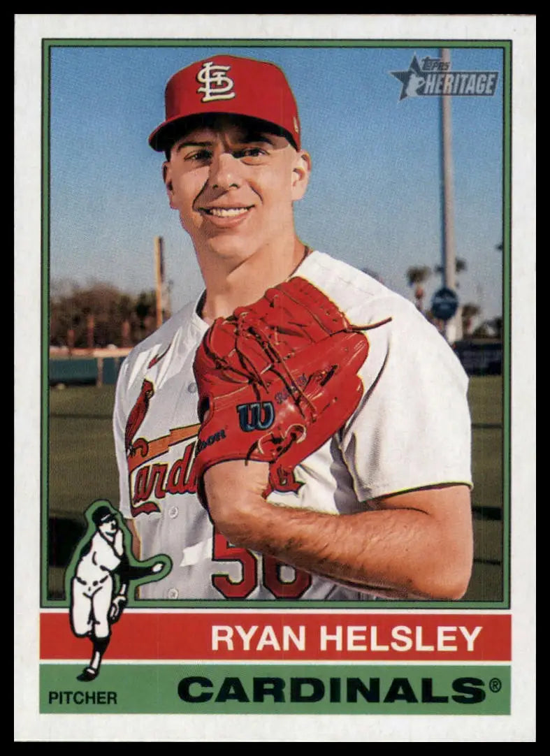 2025 Topps Heritage Ryan Helsley 9 St. Louis Cardinals NM - Baseball Card Single