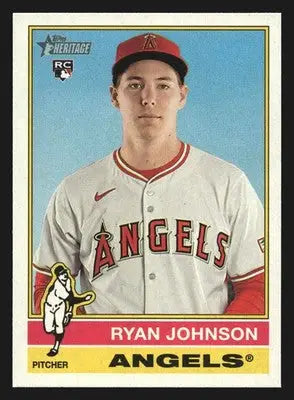 2025 Topps Heritage Ryan Johnson #694 Angels RC - Baseball Card Single