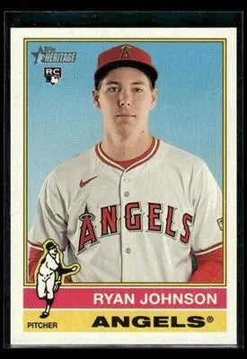 2025 Topps Heritage Ryan Johnson #694 RC Los Angeles Angels