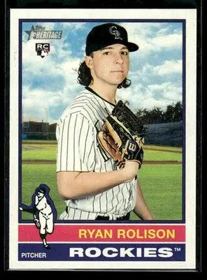 2025 Topps Heritage Ryan Rolison #681 RC Colorado Rockies - Baseball Card Single