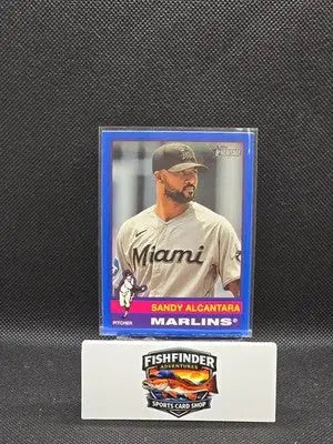 2025 Topps Heritage - Sandy Alcantara #161 Dark Blue Border - Baseball Card Single