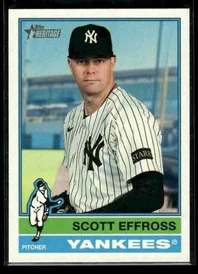 2025 Topps Heritage Scott Effross #636 New York Yankees