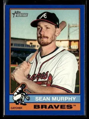 2025 Topps Heritage Sean Murphy #665 Dark Blue Border Atlanta Braves