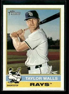 2025 Topps Heritage Taylor Walls #610 Tampa Bay Rays