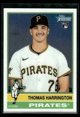 2025 Topps Heritage Thomas Harrington #664 Chrome RC Pittsburgh Pirates - Baseball Card Single