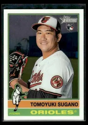 2025 Topps Heritage Tomoyuki Sugano #611 Chrome RC Baltimore Orioles