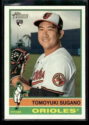 2025 Topps Heritage Tomoyuki Sugano #611 RC Baltimore Orioles - Baseball Card Single