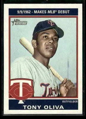 2025 Topps Heritage Tony Oliva #76R-11 1976 Retirees Minnesota Twins