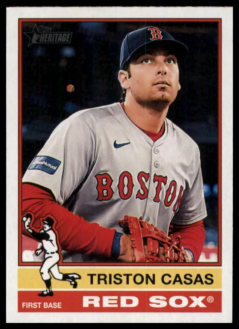 2025 Topps Heritage Triston Casas 377 Boston Red Sox NM - Baseball Card Single