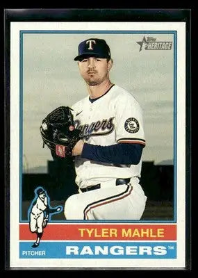 2025 Topps Heritage Tyler Mahle #613 Texas Rangers