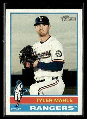 2025 Topps Heritage Tyler Mahle #613 Texas Rangers