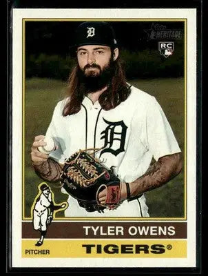 2025 Topps Heritage Tyler Owens #522 RC Detroit Tigers - Baseball Card Single