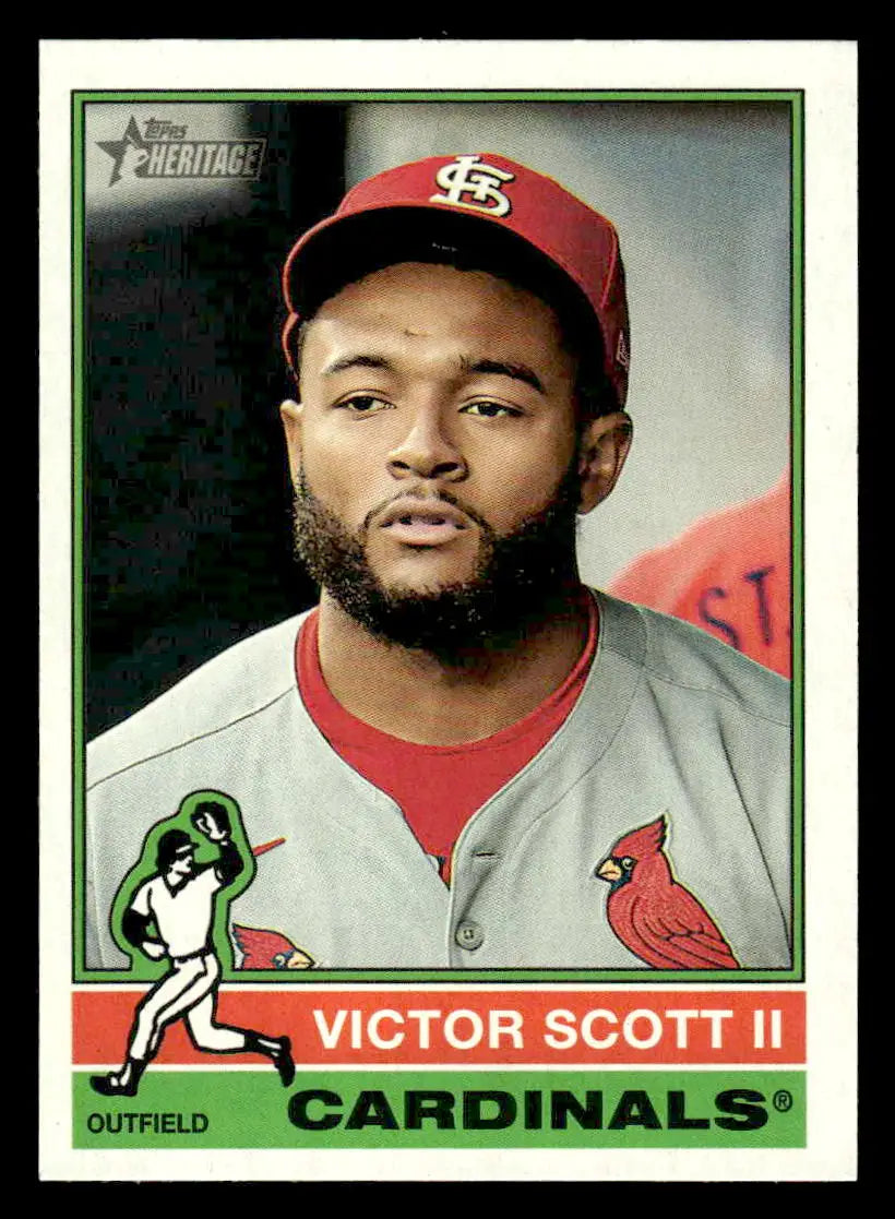 2025 Topps Heritage Victor Scott II #612 St. Louis Cardinals