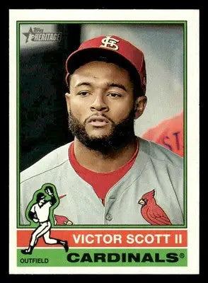 2025 Topps Heritage Victor Scott II #612 St. Louis Cardinals - Baseball Card Single