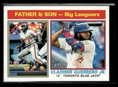 2025 Topps Heritage Vladimir Guerrero / Vladimir Guerrero Jr. FS #69