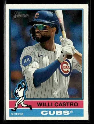 2025 Topps Heritage Willi Castro #502 Chicago Cubs