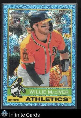 2025 Topps Heritage WILLIE MACIVER #533 Light Blue Sparkle Athletics RC