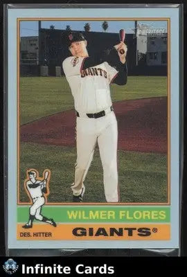2025 Topps Heritage WILMER FLORES #518 Refractor [Base] San Francisco Giants