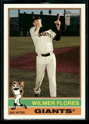 2025 Topps Heritage Wilmer Flores #518 San Francisco Giants