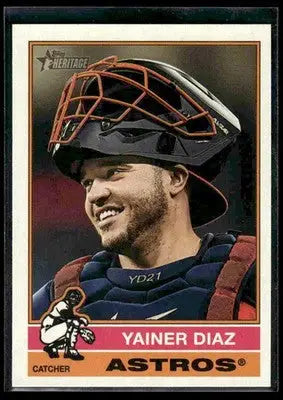 2025 Topps Heritage Yainer Diaz #650 Houston Astros