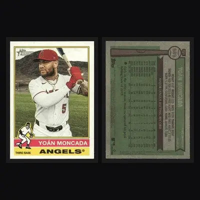 2025 Topps Heritage Yoan Moncada #689 Angels - Baseball Card Single