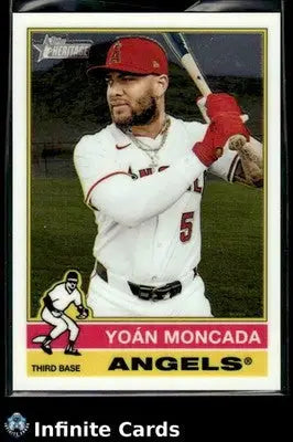 2025 Topps Heritage YOAN MONCADA #689 Chrome [Base] Los Angeles Angels