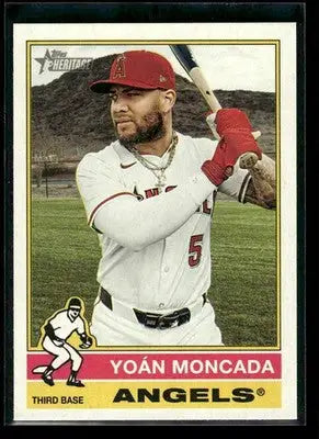 2025 Topps Heritage Yoán Moncada #689 Los Angeles Angels