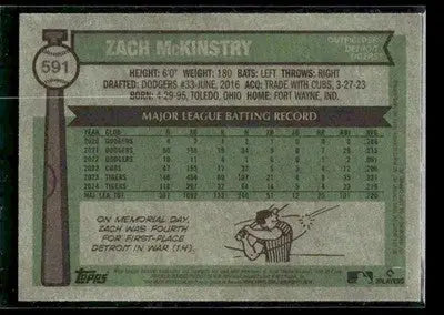 2025 Topps Heritage Zach McKinstry #591 Detroit Tigers