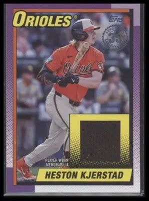 2025 Topps Heston Kjerstad #T90R-HKT 90 Topps Baseball 35th Anniv Relics Orioles - Baseball Card Single