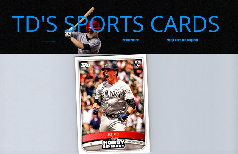 Ben Rice baseball card from 2025 Topps Hobby Rip Night set