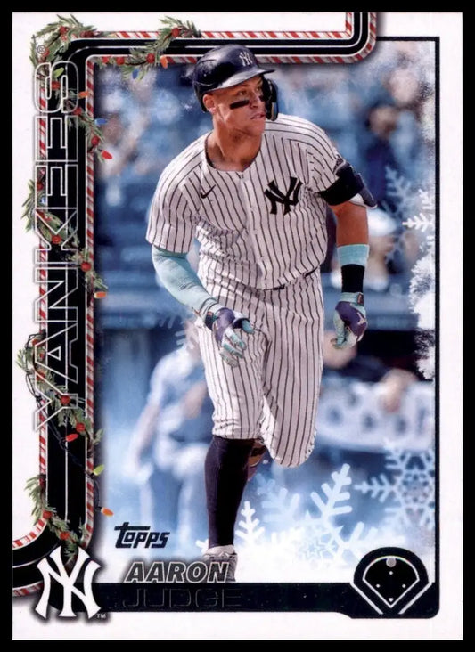 2025 Topps Holiday Aaron Judge #H161 New York Yankees Baseball Card MLB Sports