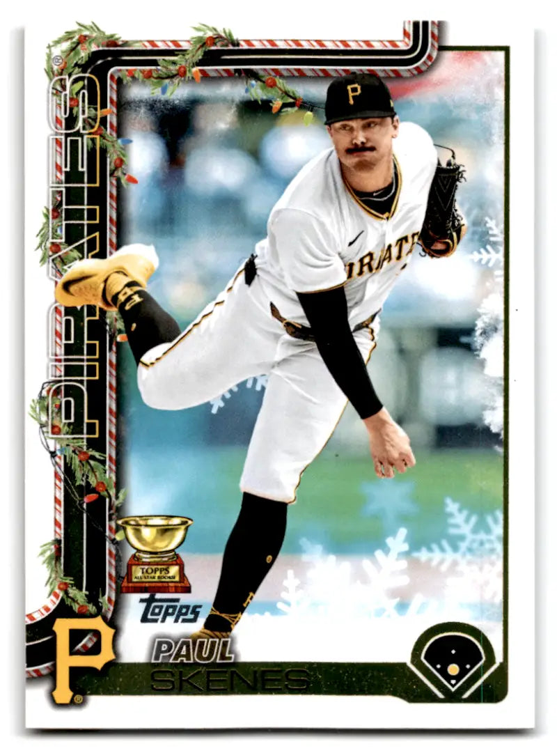 2025 Topps Holiday Backs Variation SP #H70 Paul Skenes NM-MT Pirates ID:80608 - Baseball Card Single