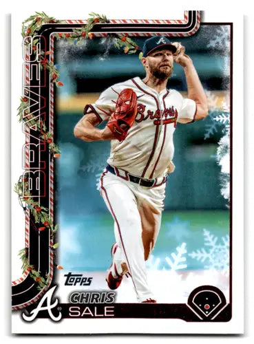 2025 Topps Holiday Backs Variation SP #H98 Chris Sale NM-MT Braves ID:80609 - Baseball Card Single