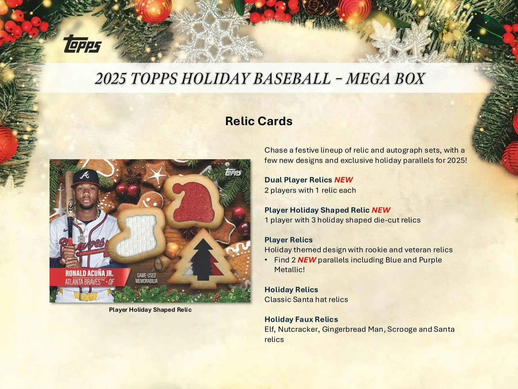 2025 Topps Holiday Baseball Mega Box | Columbia Sports Cards - Sports Card Hobby Boxes