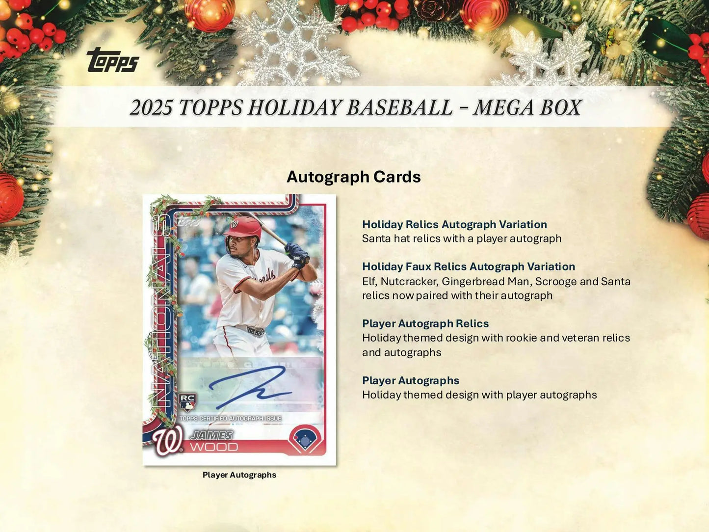 2025 Topps Holiday Baseball Mega Box | Columbia Sports Cards - Sports Card Hobby Boxes