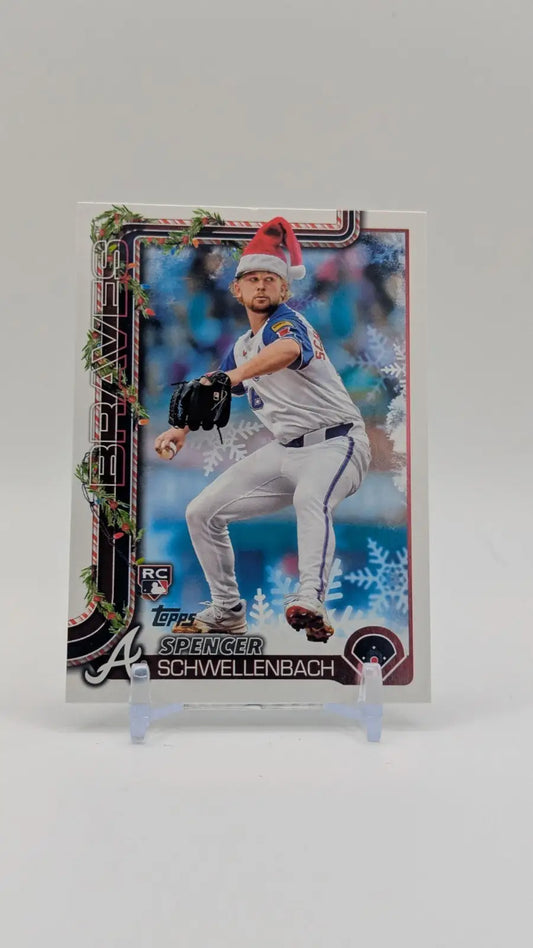 2025 Topps Holiday Baseball Spencer Schewllenbach H199 Holiday Variation SP - Baseball Card Single