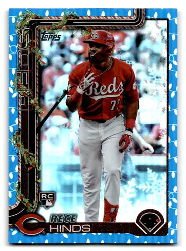 2025 Topps Holiday Blue Metallic Holiday Lights #H168 Rece Hinds NM-MT ID:80552 - Baseball Card Single