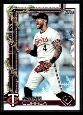 2025 Topps Holiday Carlos Correa #H175 Minnesota Twins