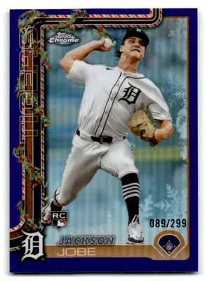 2025 Topps Holiday Chrome Refractor Purple Refractor #HC160 Jackson Job ID:79809 - Baseball Card Single