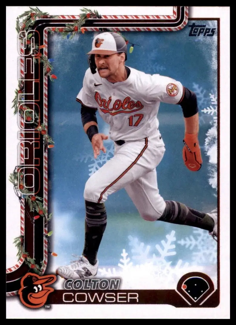 2025 Topps Holiday Colton Cowser #H157 Baltimore Orioles Baseball Card MLB Sport - Baseball Card
