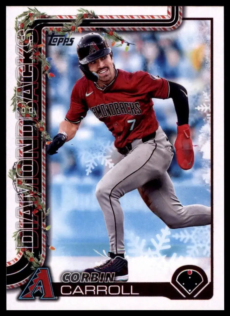 2025 Topps Holiday Corbin Carroll #H158 Arizona Diamondbacks Baseball Card MLB - Baseball Card