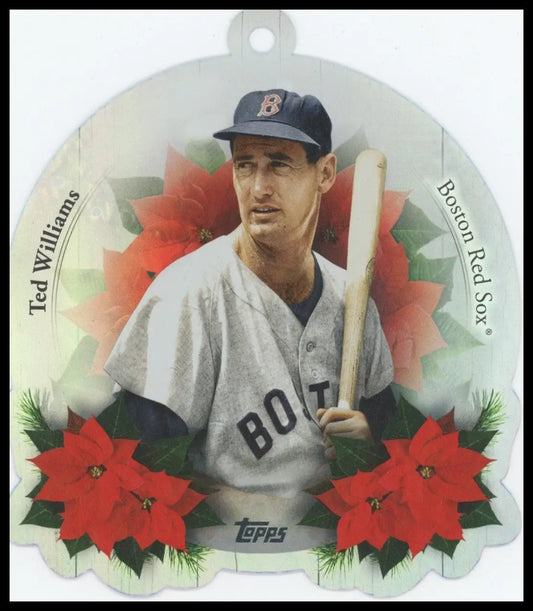 2025 Topps Holiday Die Cut Ornament Ted Williams #OO-14 Boston Red Sox Baseball - Baseball Card Single