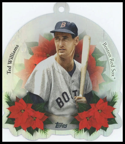 2025 Topps Holiday Die Cut Ornament Ted Williams #OO-14 Boston Red Sox Baseball
