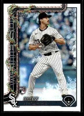 2025 Topps Holiday Drew Thorpe #H6 RC Chicago White Sox