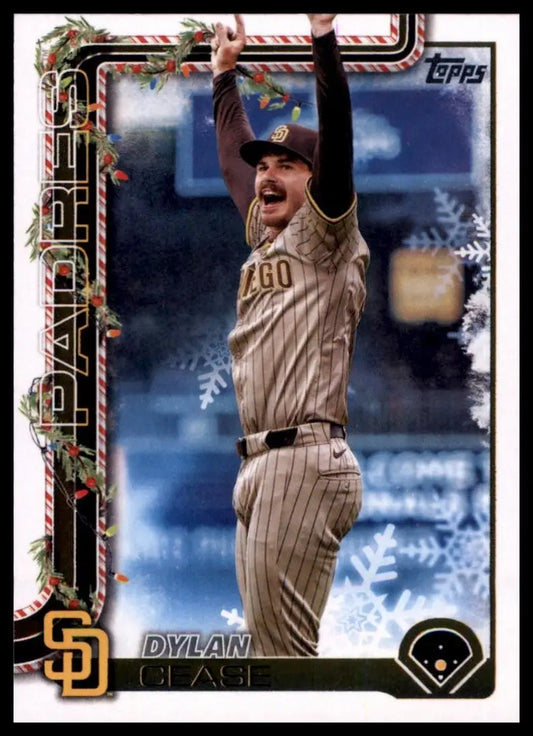2025 Topps Holiday Dylan Cease #H77 San Diego Padres Baseball Card MLB Sports - Baseball Card Single