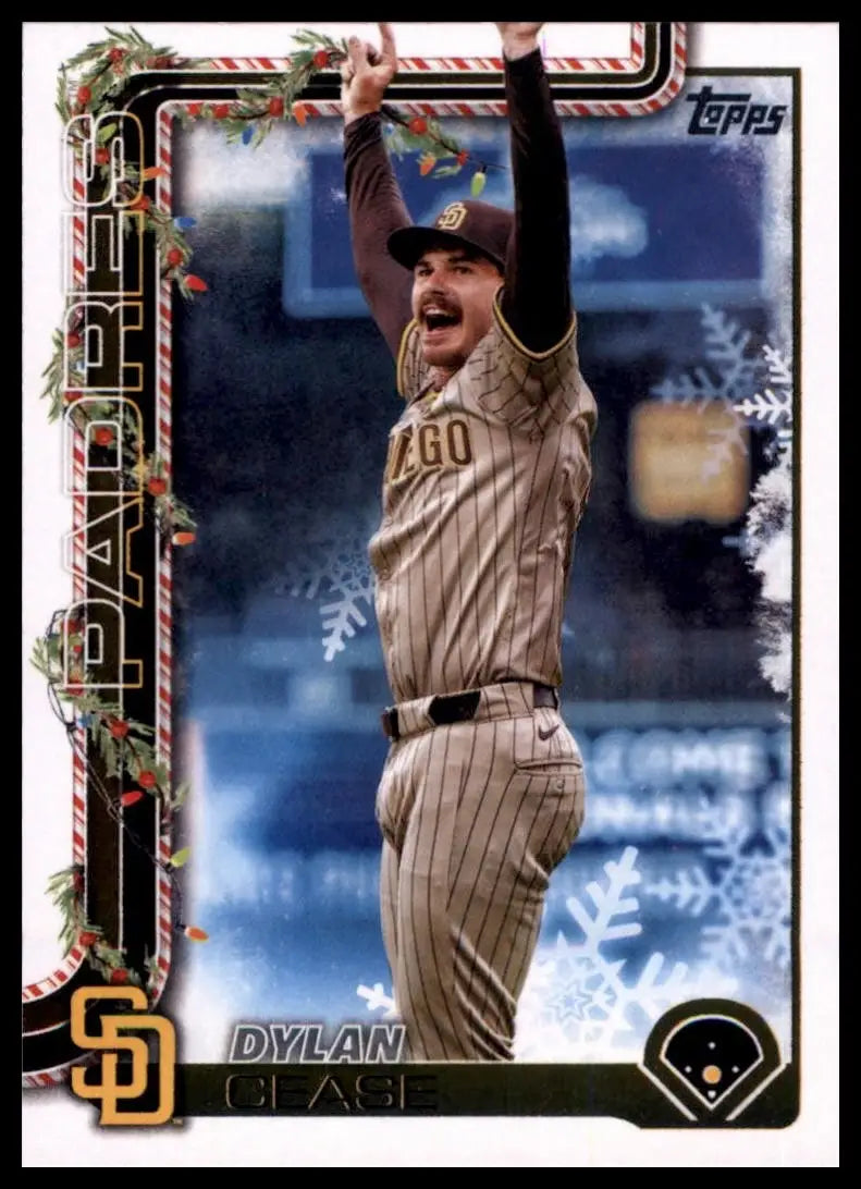 2025 Topps Holiday Dylan Cease #H77 San Diego Padres Baseball Card MLB Sports - Baseball Card